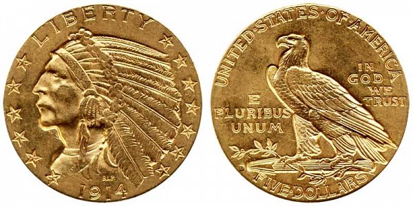 Indian Head Gold $5 Half Eagle Early Gold Coins US Coin