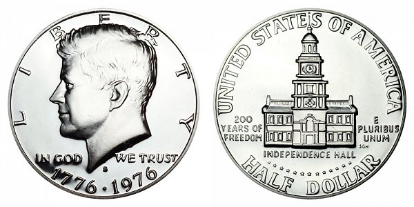 1776-1976 S Bicentennial Kennedy Half Dollar Proof