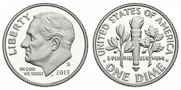 2013 S Silver Proof Roosevelt Dime 