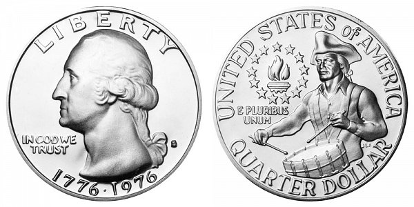 1776-1976 S Bicentennial Washington Quarter - 40% Silver Special Mint Edition