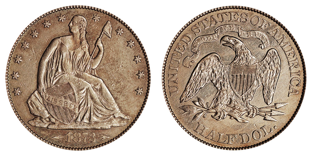 Coin half dollar us 1873 Collectibles Art & Collectibles etna.com.pe